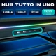 Подставка для охлаждения ноутбука KLIM Turbofrost - 4 турбовентилятора со скоростью вращения до 4x4000 об/мин, вентилятор USB-C/DC, RGB-подсветка, 4 порта USB, герметичный пенопластовый вкладыш, быстрое охлаждение - для ноутбуков до 17 дюймов - черная - изображение 6