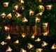 Уличная гирлянда Пчелы на солнечной батарее 5 м, 20 LED, теплый белый свет, декоративная садовая LED-гирлянда - изображение 6