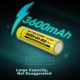 Літієва батарея NITECORE NL1836, високоінтенсивний ліхтарик для використання на відкритому повітрі, акумуляторна батарея 18650, сертифікована 3C - зображення 2