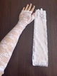 Мереживні довгі мітенки honey fashion accessories s/m/l білий (30к060) - зображення 4