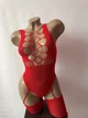 Звабливий еластичний бодістокінг One Size Червоний (5036) - изображение 2