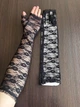Мереживні довгі мітенки honey fashion accessories s/m/l чорний (30к060) - зображення 4