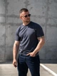 Мужская футболка из хлопка базовая Teamv Basic Графит 5XL - изображение 6