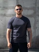 Чоловічі футболки з бавовни Teamv New York Графіт XXL - зображення 1