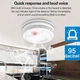 Набор из 6 беспроводных Wi-Fi датчиков дыма Tuya Smart / Smart Life — Надежная противопожарная защита вашего дома - изображение 8