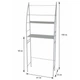 Полка стеллаж напольная над стиральной машинкой Laundry Rack 361 WO - изображение 7
