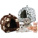 М’який будиночок-лежанка Pet Hut 40×35×35 см для котів і собак, Затишна хатинка для домашніх тварин, Тепле спальне місце для кошенят і цуценят для квартири та дому - зображення 4