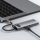 USB-хаб Baseus Metal Gleam Multifunctional 6-in-1 (CAHUB-CW0G) - изображение 9