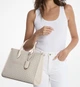 Сумка тоут Michael Kors Mirella Medium Signature Logo Tote Bag Vanilla - зображення 3