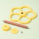 Іграшка для папуг Lesko N365001 Вертушка Yellow для птахів вітряк колесо - зображення 4
