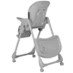 Детский стульчик для кормления - шезлонг 2 в 1 с рождения до 3 - 4 лет Lotus Alba Grey Carrello серый - изображение 6