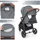 Прогулочная коляска EL Camino X4 Stone Grey (ME 1024L) - изображение 5