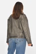 Куртка-косуха женская из экокожи графитового цвета Fashion размер 44-46 (214012) - изображение 3