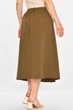 Юбка женская однотонная кашемировая коричневого цвета Fashion размер 42-44 (213807) - изображение 3