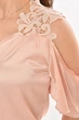 Футболка женская светло-персикового цвета Fashion размер 42 (213581) - изображение 4