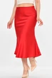Юбка женская однотонная красного цвета Fashion размер 42-44 (213822) - изображение 2