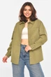Рубашка женская однотонная цвета хаки Fashion размер 50 (213699) - изображение 2