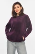 Худи женское велюр фиолетового цвета Fashion размер 44-48 (214446) - изображение 1