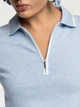 Поло жіноче блакитне бавовняне Arber Polo knit Zipper WD4 SS XS блакитний (W09.22.23.624) - изображение 5