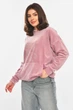 Худи женское велюр сиреневого цвета Fashion размер 44-48 (214435) - изображение 2