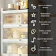 Шкаф мобильный раскладной Sticker Wall 3-ярусный на колесах 70х36х112.8 см Светло-серый SW-00002116 - изображение 4