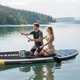 Надувная SUP доска для плавания GENREEN 305 см Light Blue Aurora Gradient (SUP5021800) - изображение 6