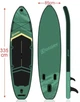 Надувная SUP доска для плавания EGGORY 335 см Зеленая (SUP5021647) - изображение 4