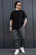 Чоловічі Бавовняні Штани Джогери Without 2026 4XL Gray - изображение 2