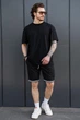 Чоловічі Легкі Трикотажні Шорти Without Coolmax TwoStripe 4XL Black - изображение 2