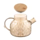 Заварник ARDESTO Golden Moon Diamond 1000мл, боросиликатное стекло, бамбук, золотистый - изображение 5
