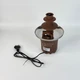 Шоколадный фонтан электрический Mini Chocolate Fondue Fountain 35W для дома и праздников, настольная фондюшница 3-ярусная для шоколада, фруктов и маршмеллоу, аппарат для шоколадного фондю и десертов с подогревом Коричневый, FT-10 - изображение 12