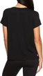 Легка трикотажна укорочена футболка Reebok Women's Ultimate Slinky Jersey Logo, чорна, M - изображение 2
