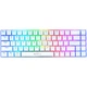 Клавіатура XTRIKE ME GK-995W WH, Tri-mode mechanical wireless keyboard, 68 Keys, BT/2.4G/Type-C, RGB, EN Layout, 2000mAh, white - зображення 2