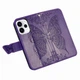 Чохол-книжка з малюнком UniCase Butterfly Pattern для OPPO Reno 15 F/FS - Dark Purple - зображення 4