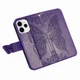 Чохол-книжка з малюнком UniCase Butterfly Pattern для OPPO Reno 15 - Dark Purple - зображення 3