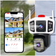 WIFI камера видеонаблюдения 3MP с ИК подсветкой и датчиком движения уличная YOOSEE yc101 цветная - изображение 1