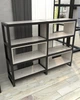 Двосторонній стелаж в стилі лофт EcoLoft Меран DSP-1460-2 Дуб Кортона - зображення 2