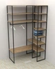 Гардеробный стеллаж в стиле лофт EcoLoft Корвей DSP-1457-1 Дуб Аппалачи - изображение 2