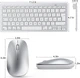 Комплект беспроводные клавиатура и мышка OMOTON Bluetooth для Mac QWERTZ серебристый - изображение 4