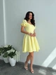 Жіноча міні сукня з коротким рукавом Uaclothes 42 Жовтий (like38108-185401349) - изображение 1