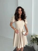 Жіноча міні сукня з коротким рукавом Uaclothes 42 Бежевий (like38112-185441349) - зображення 3