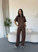 Жіночий прогулянковий костюм (футболка+штани) Uaclothes 42 Капучино (like38122-185541360) - изображение 4