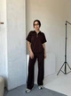 Жіночий прогулянковий костюм (футболка+штани) Uaclothes 42 Коричневий (like38123-185551360) - изображение 3