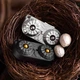 EDC Фіджет іграшка 7в1 СОВУХ спінер слайдер магнітний Fidget Toy антістрес клацалка сова (чорний) - зображення 4