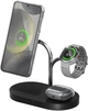 Бездротовий зарядний пристрій Samsung 3-in-1 Wireless Charger 15W (with TA) (Phone + Galaxy Watch + Galaxy Buds) (GP-PWU024WIABW) Black - изображение 3