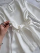 Шовкова кофта з мереживом та паском молочний 44-46 (с58- 437) - зображення 3