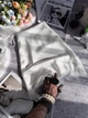 Шовкова міні-спідниця з мереживом молочний 42-44 (с58- 436) - зображення 4