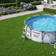 Каркасний басейн Bestway 56408 Steel Pro MAX 305x76 см з фільтр-насосом круглий сімейний басейн для дачі об'ємом 4678л для дорослих та дітей 3м для каркасні басейни дитячі металевий каркас 2025 року бествей - зображення 2