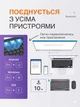 Міні клавіатура бездротова акумуляторна компактна для комп'ютера ноутбука смартфона планшета Smart TV універсальна Bluetooth ультратонка Android Windows iOS русский розкладка AirKey Compact K520 чорна - изображение 9