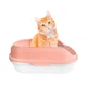 Туалет для кошек с лопаткой Taotaopets 226611 40*29*13,5 см Peach - изображение 2